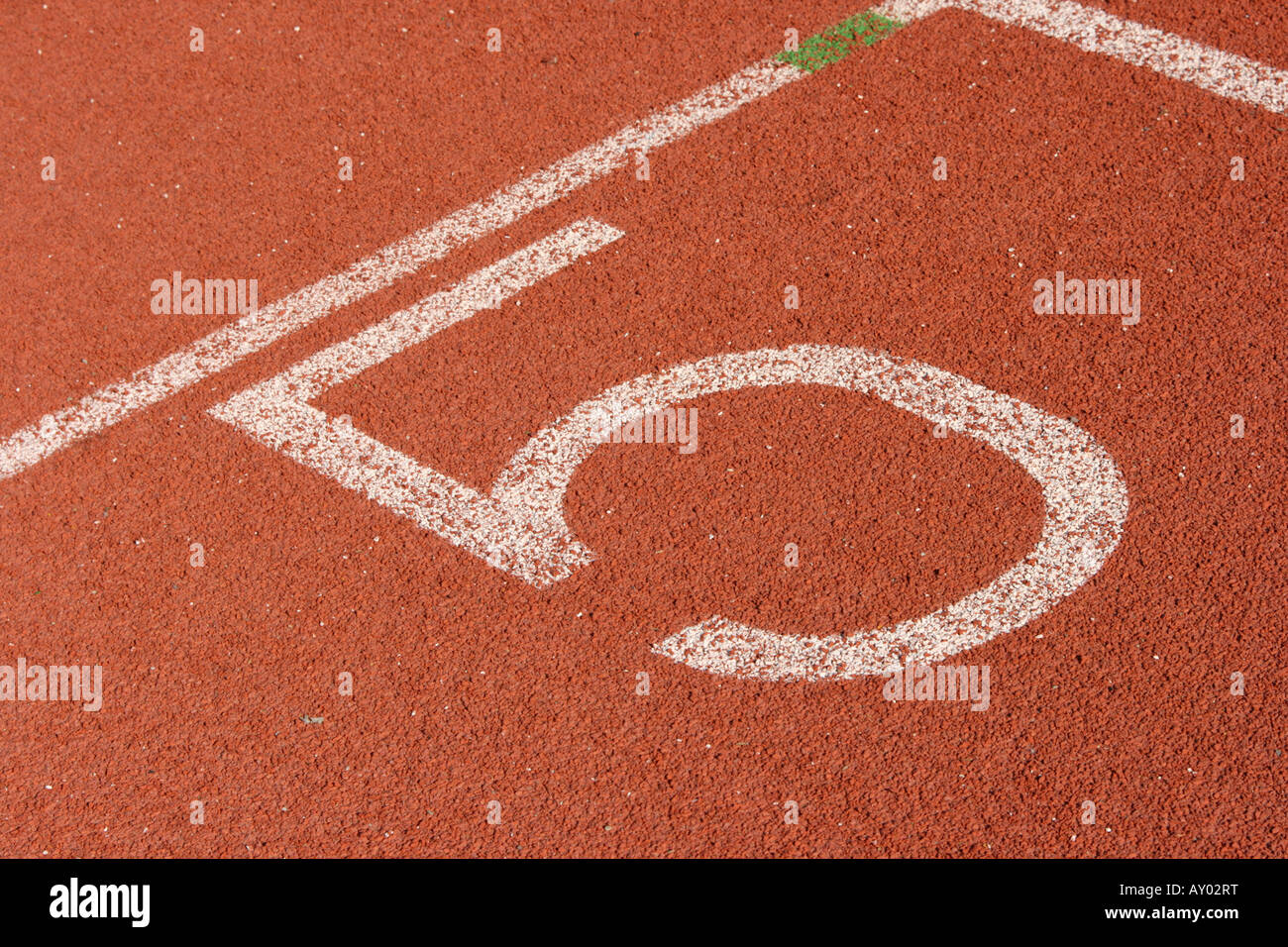 race track lane five detail sports concepts Stock Photo - Alamy