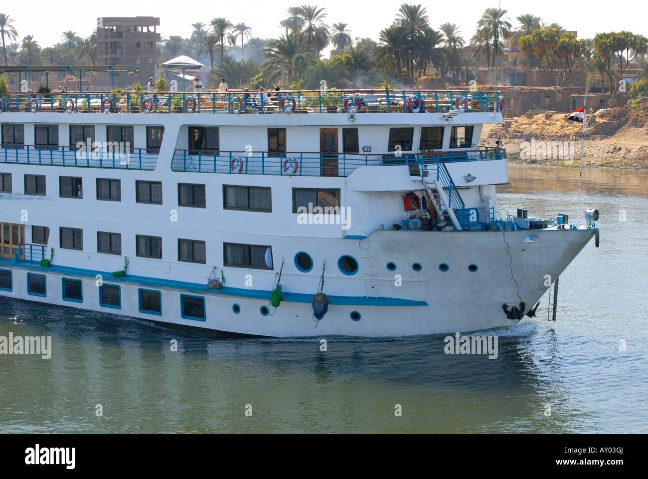 Cruising down the River Nile in Egypt in the dawn Stock Photo Alamy