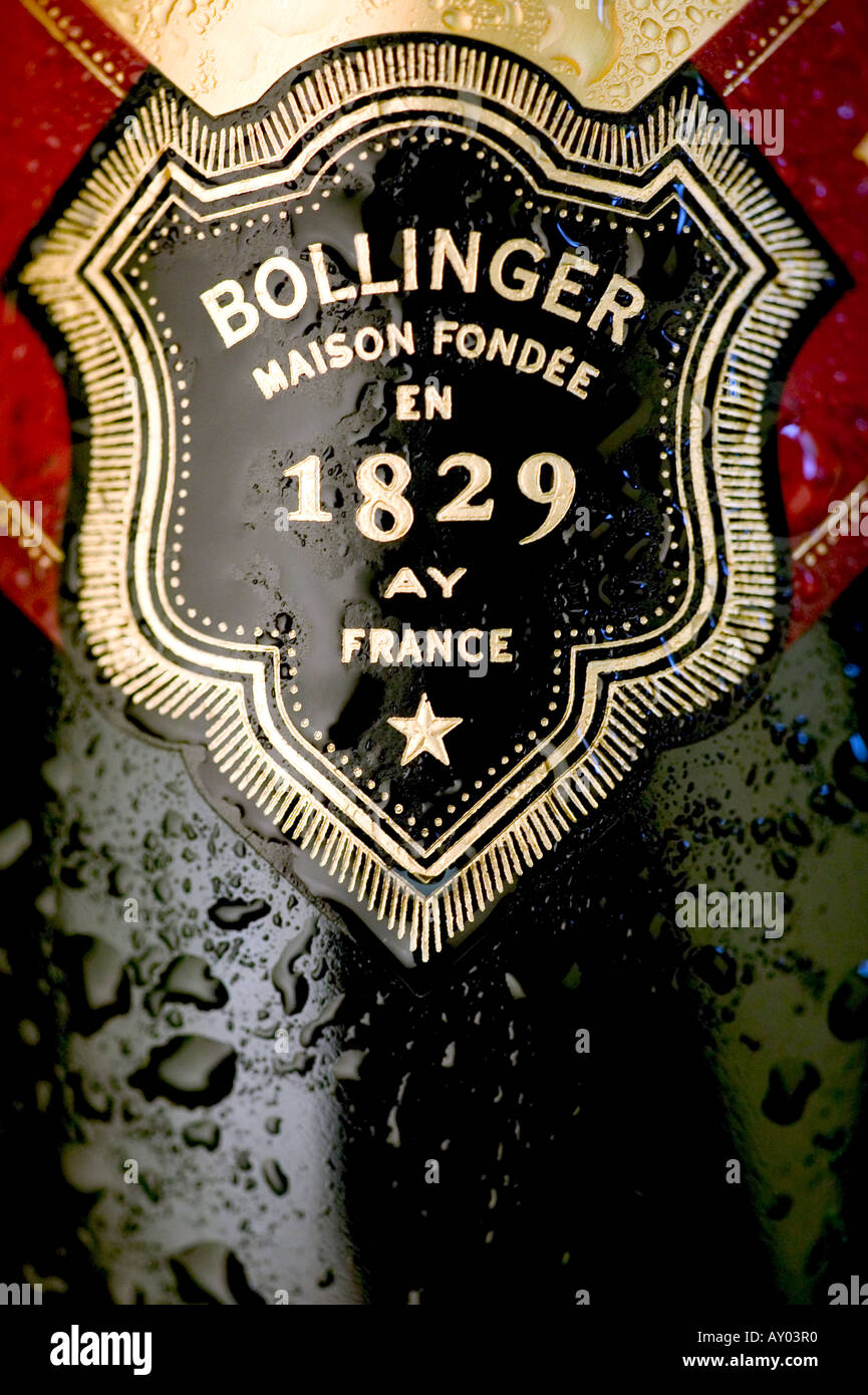 bollinger champagne Stock Photo