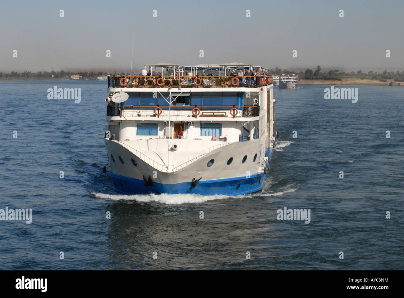 Cruising down the River Nile in Egypt Stock Photo Alamy