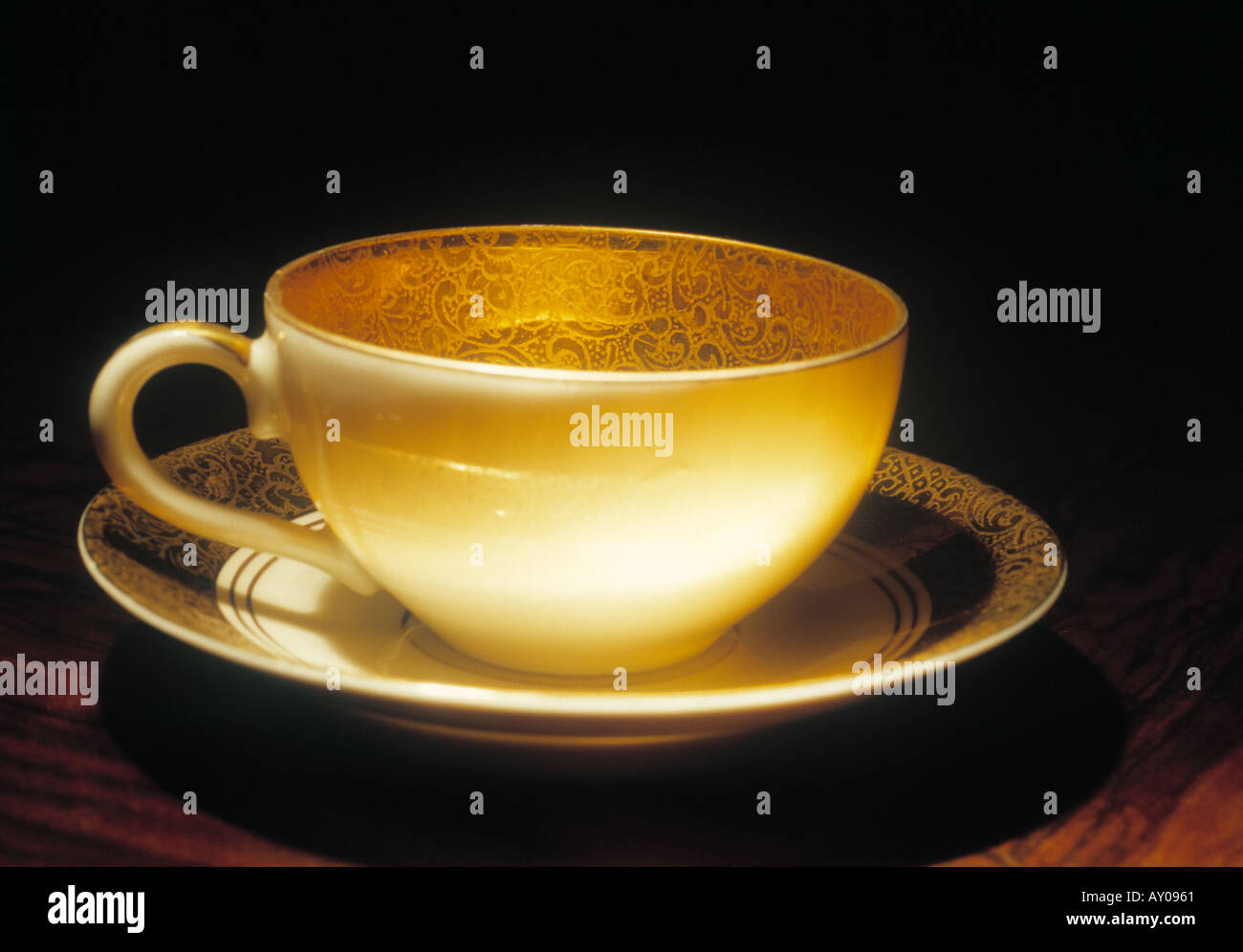 old hand made Turkish gold coffee cup Stock Photo Alamy