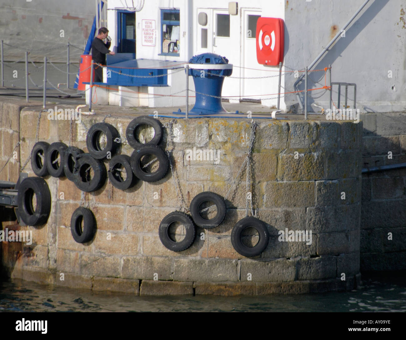 Harbour quay wall fender hires stock photography and images Alamy
