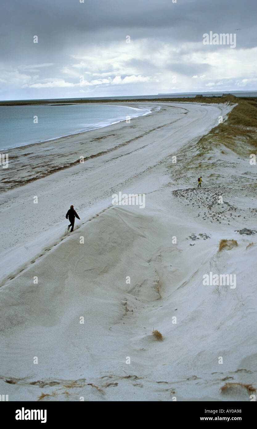 Walking on Sand Dunes Stock Photo Alamy