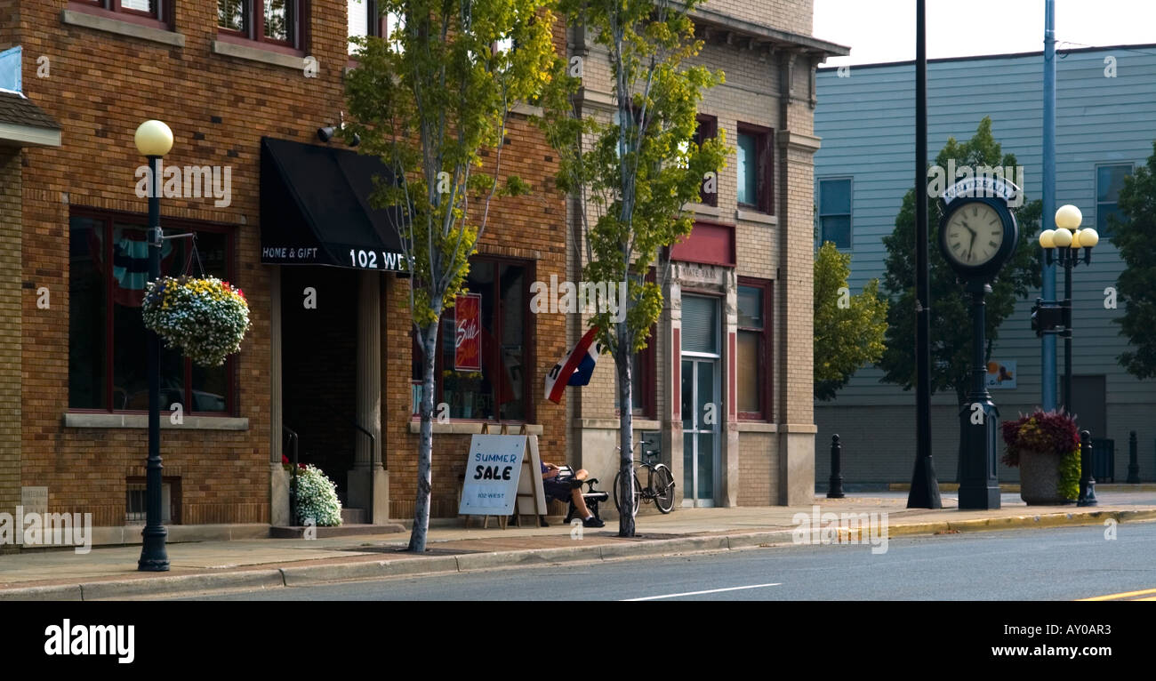 Downtown Whitehall Michigan USA Stock Photo Alamy