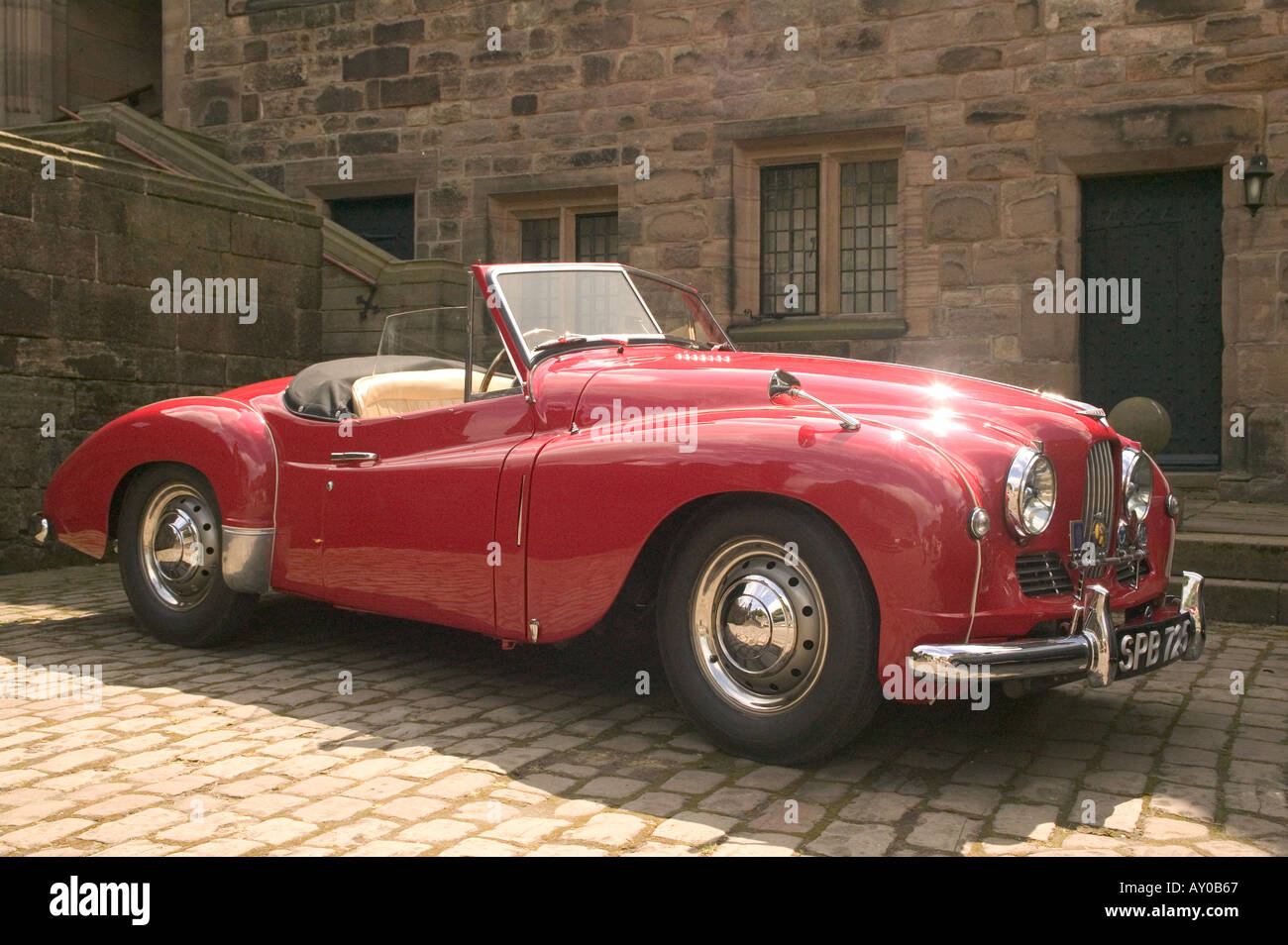 Classic open top sports car Stock Photo Alamy