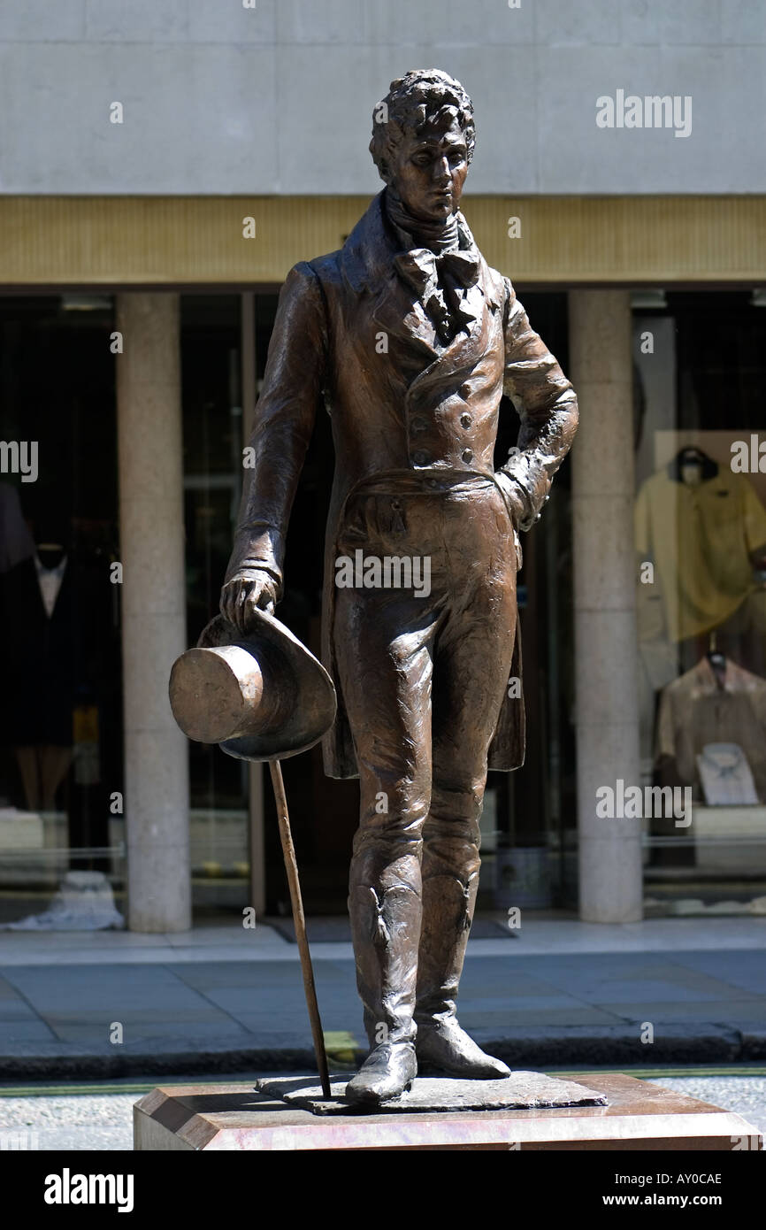 Beau Brummell Statue Jermyn Street London England UK Stock Photo