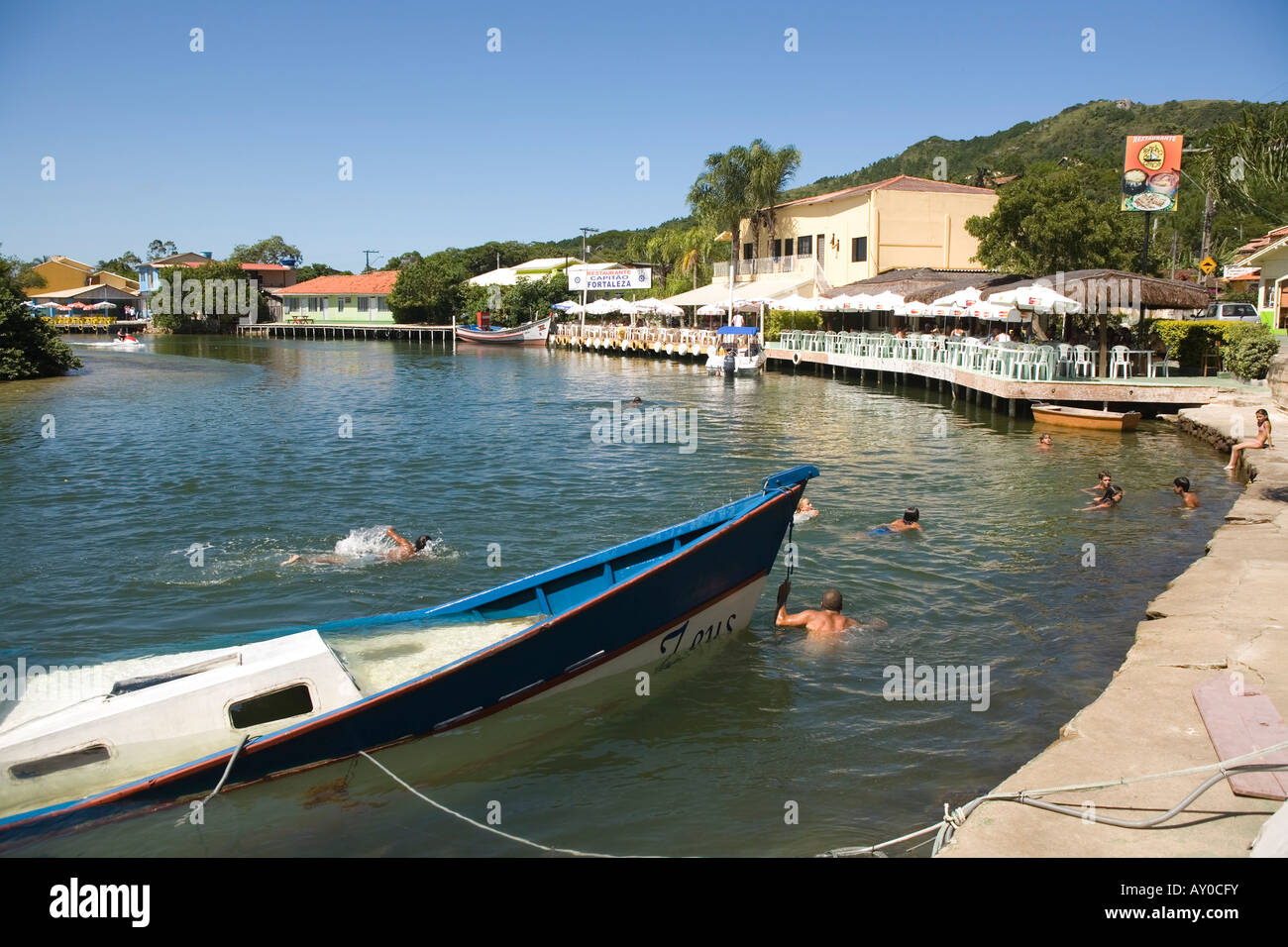 Lagoa Ilha Santa Catarina Florianopolis Brazil Stock Photo