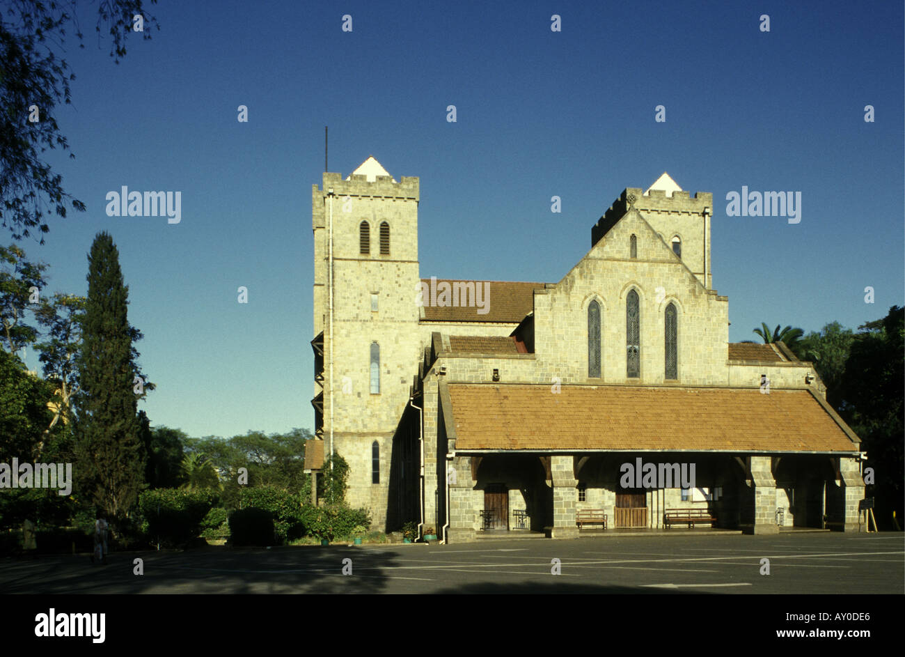 All Saints English Colonial style Anglican Cathedral Nairobi Kenya East Africa Stock Photo