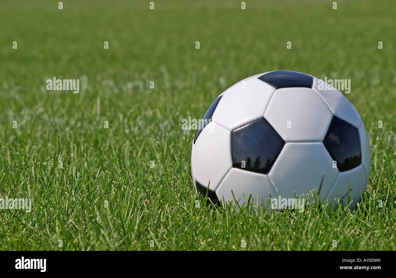 Soccer ball close up Stock Photo - Alamy