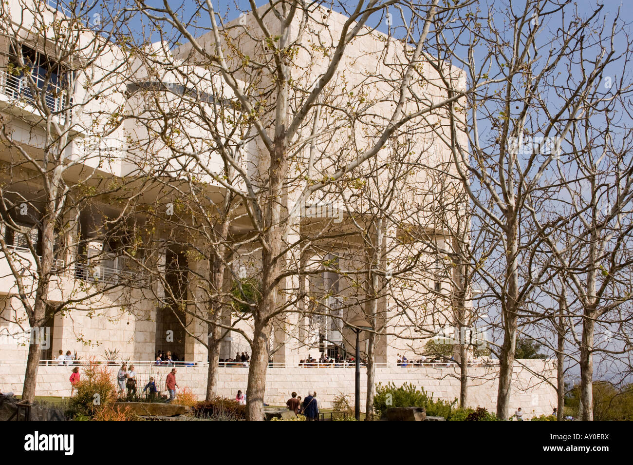 The west Wing at The Getty Center Los Angeles California Stock Photo