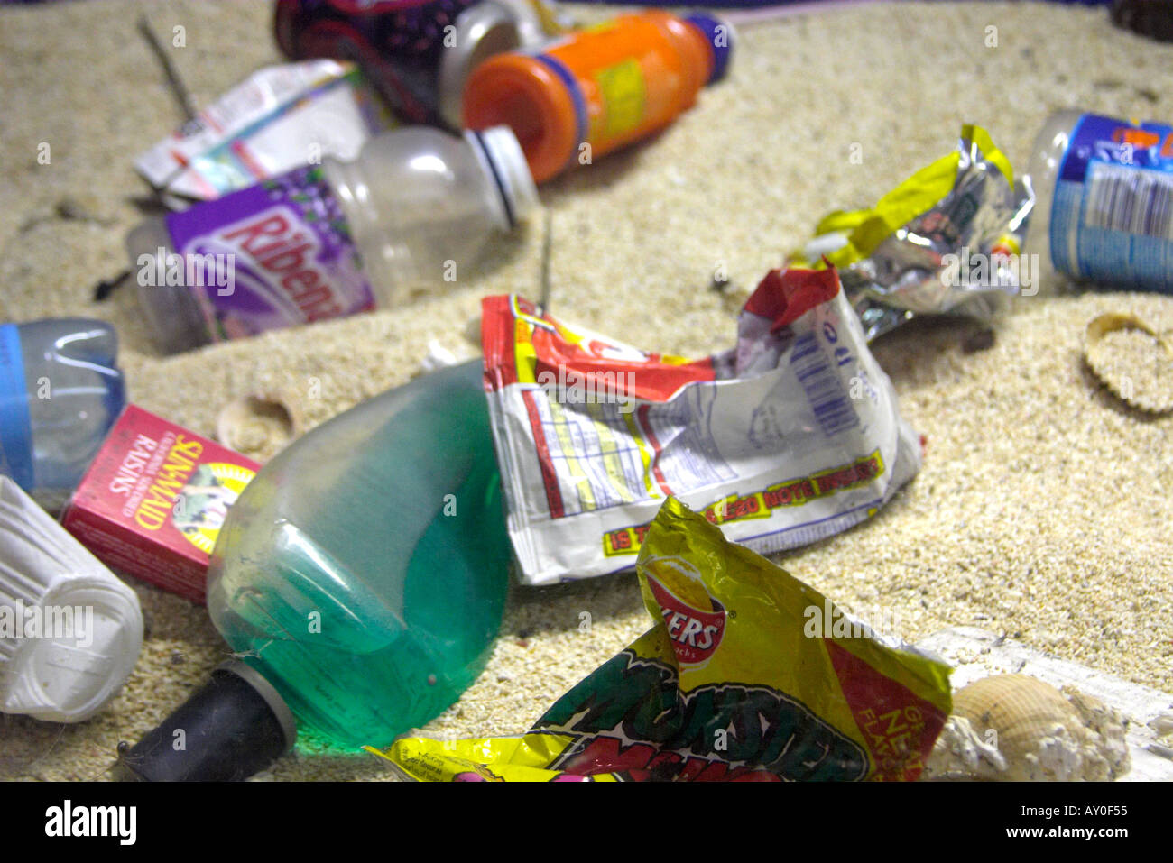 Rubbish litter waste packaging trash Stock Photo Alamy