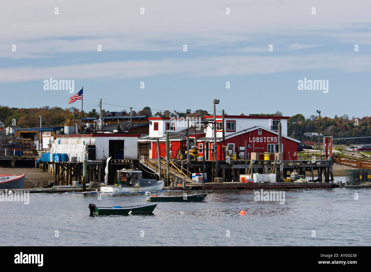 Lobster House Restaurant Boats and Wharf on Bailey s Island Cumberland