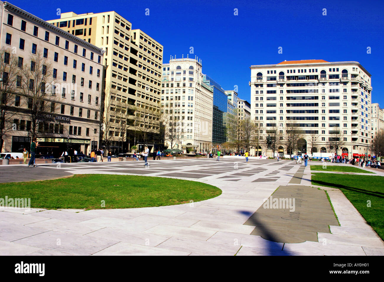 Freedom Plaza Washington DC USA Stock Photo Alamy