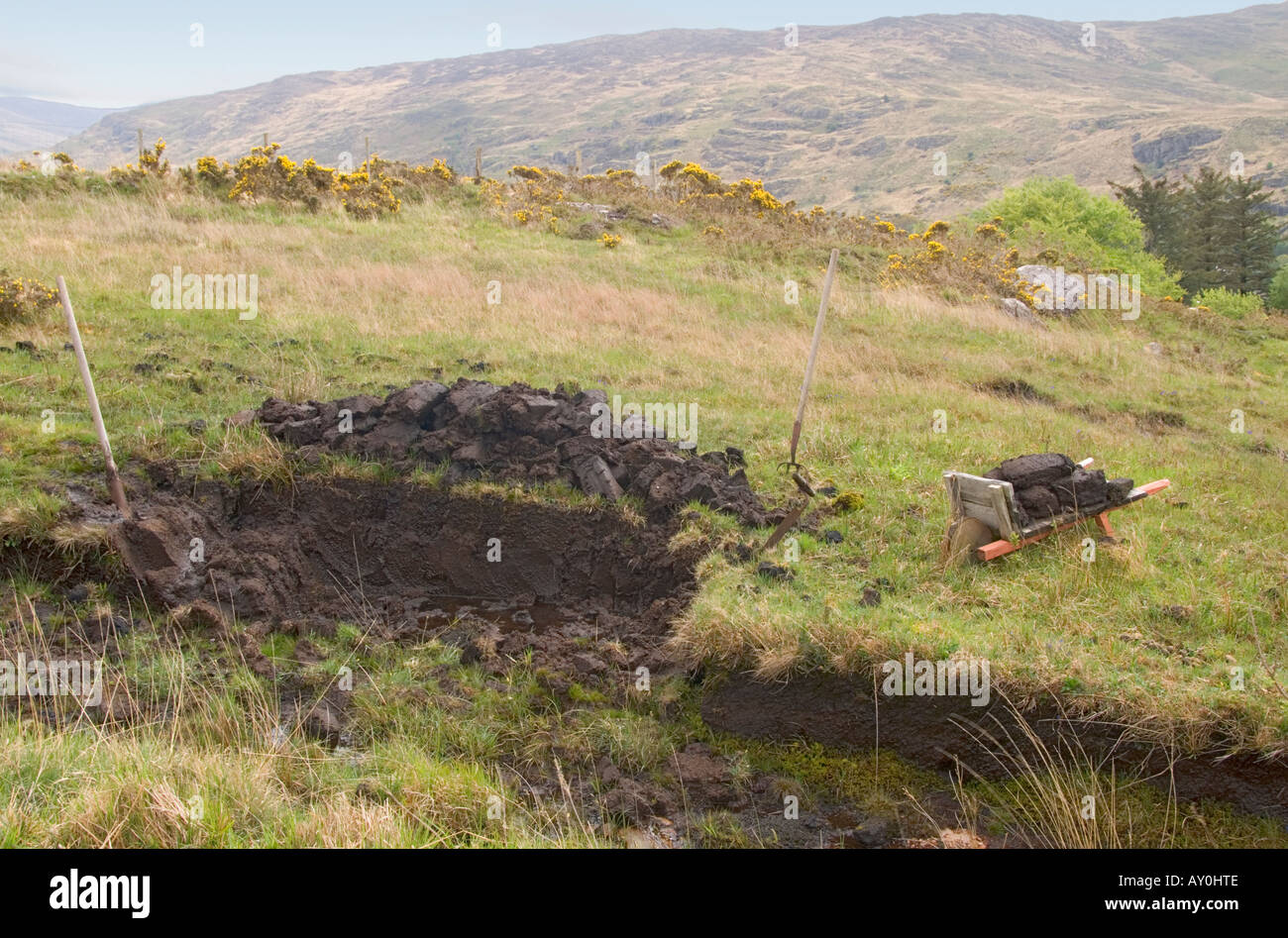 Ireland County Kerry Bonane near Kenmare Molly Gallivan's Cottage and ...