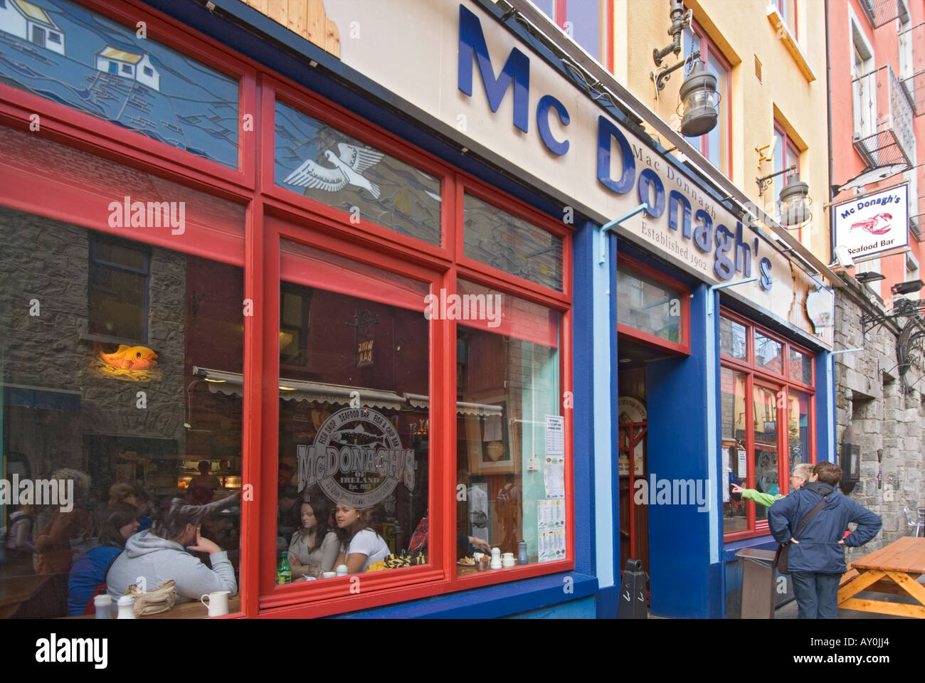 Ireland County Galway Galway City McDonagh's Seafood Restaurant Stock