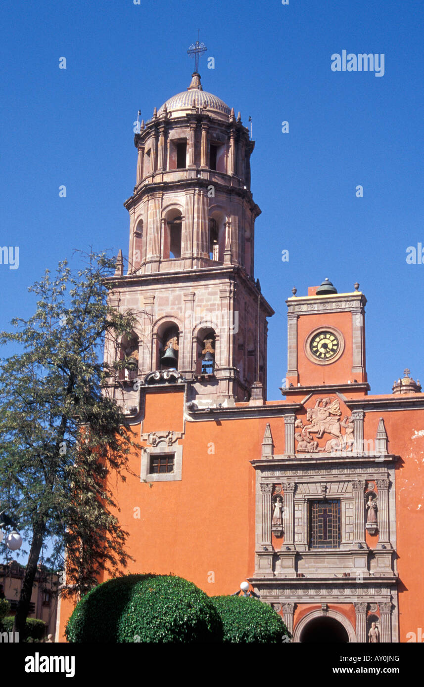 The Templo de San Francisco church in the city of Querétaro, Mexico Stock Photo