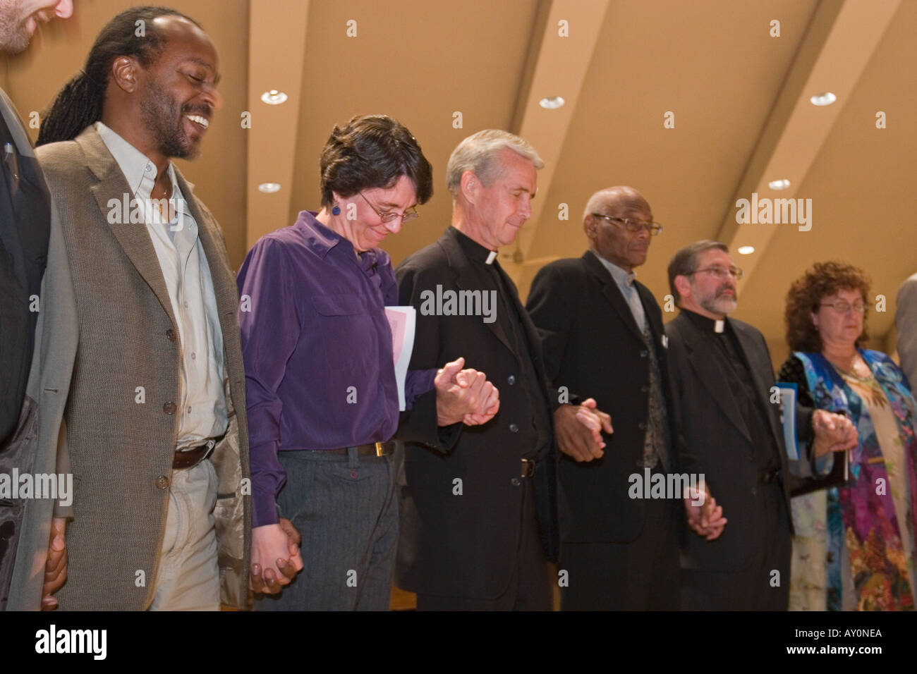 Rally for Racial Unity Stock Photo