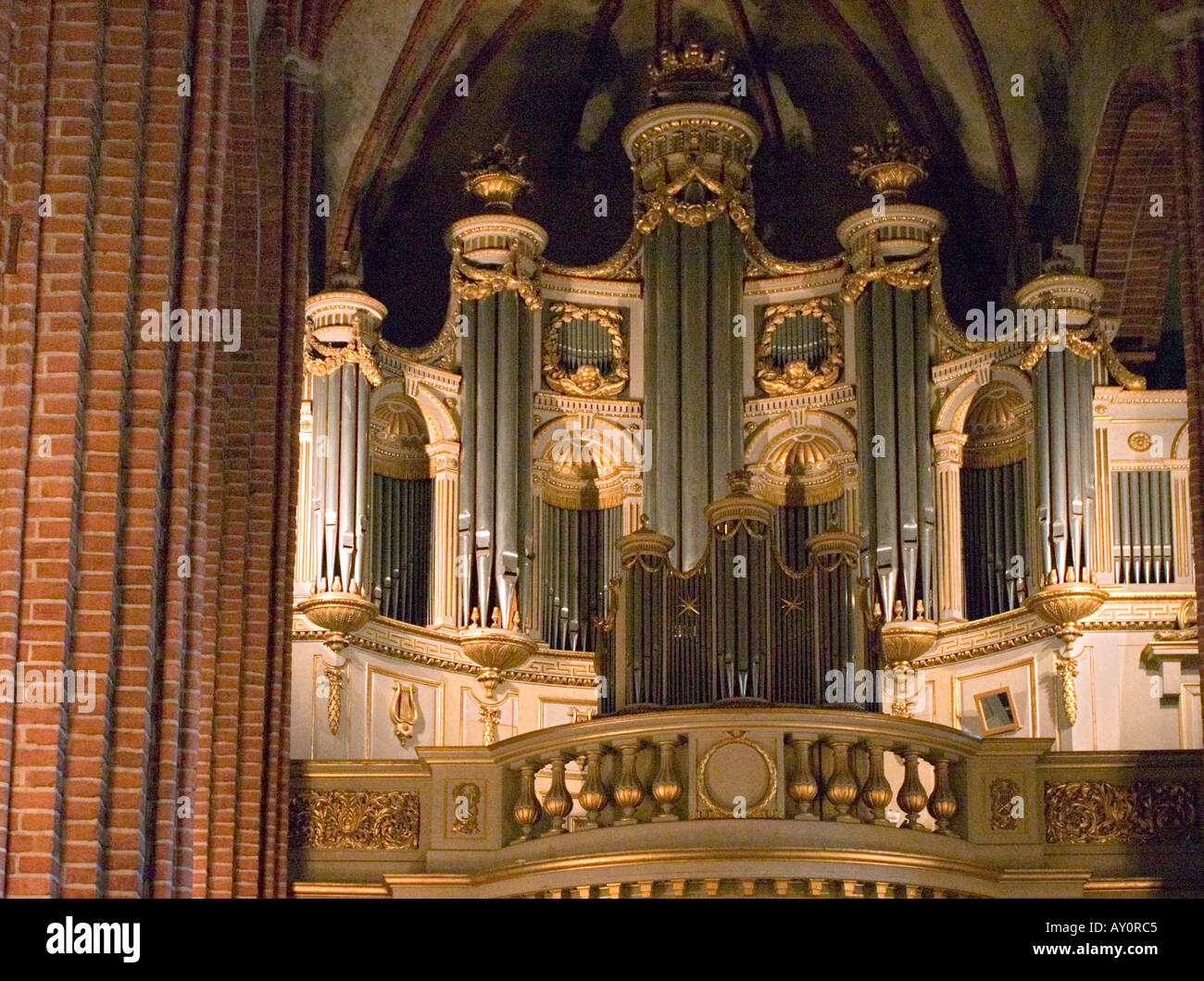 Organ, Stockholm Cathedral, Sweden Stock Photo 5535684 Alamy