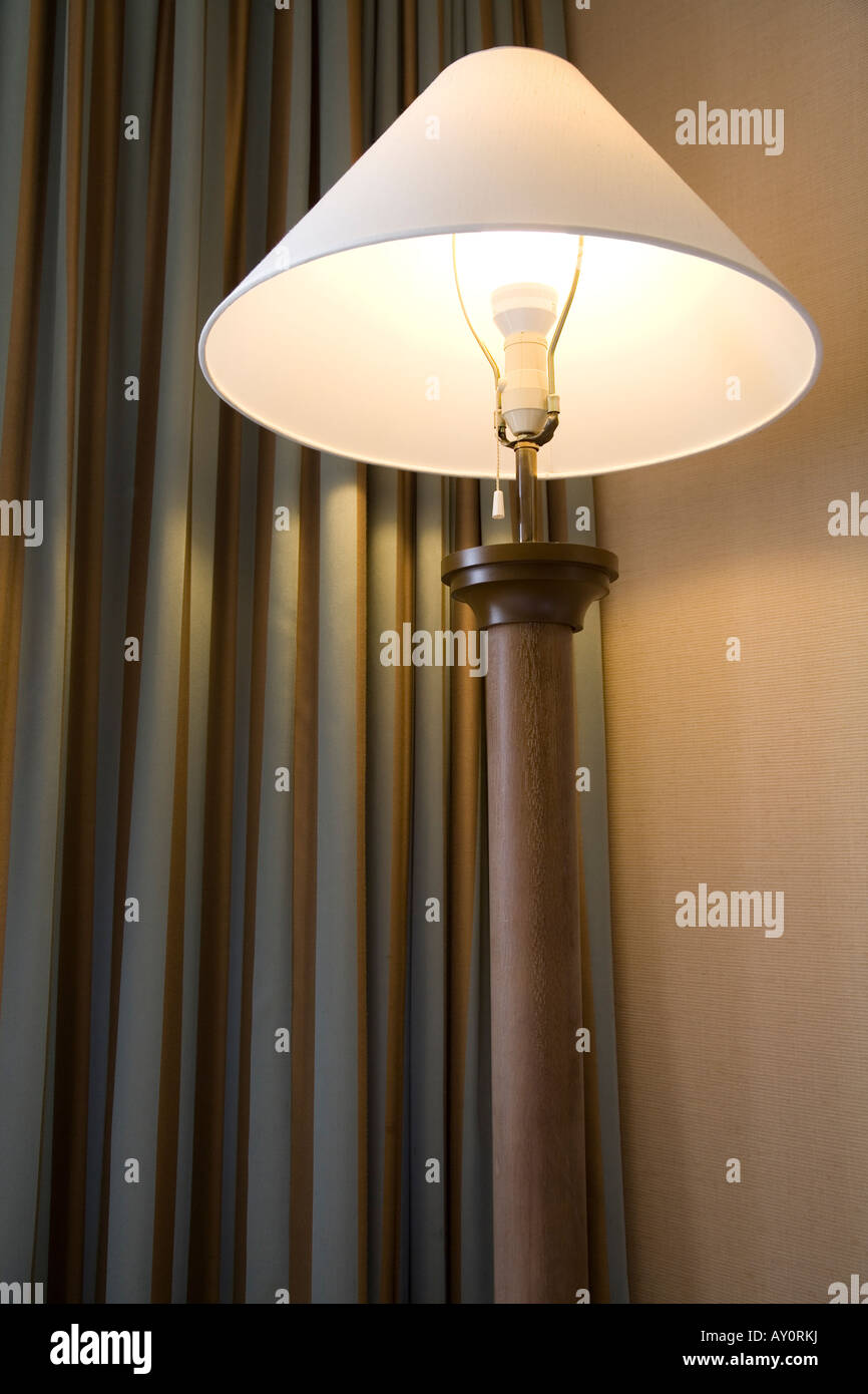 Lamp in hotel room Stock Photo Alamy