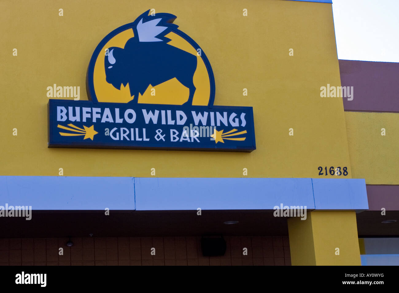 Buffalo Wild Wings Grill & Bar Sign Stock Photo Alamy