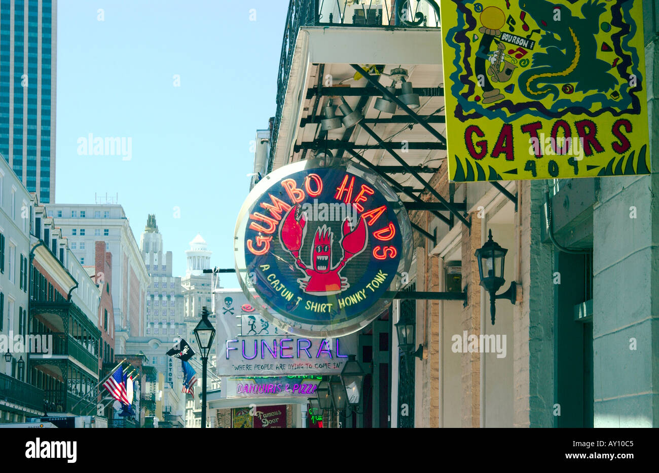 New orleans french quarter signs hi-res stock photography and