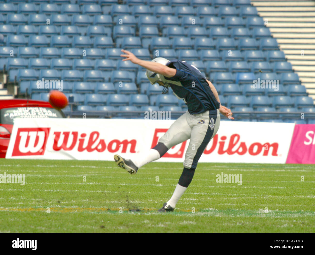 American football kick hires stock photography and images Alamy