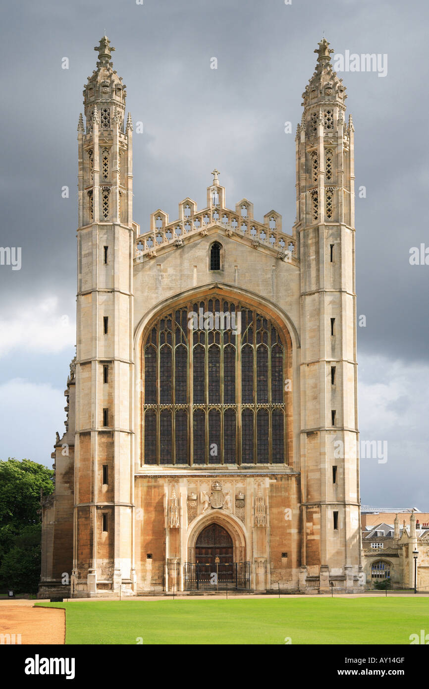 'Kings College Chapel' West Window 'Cambridge University' Stock Photo