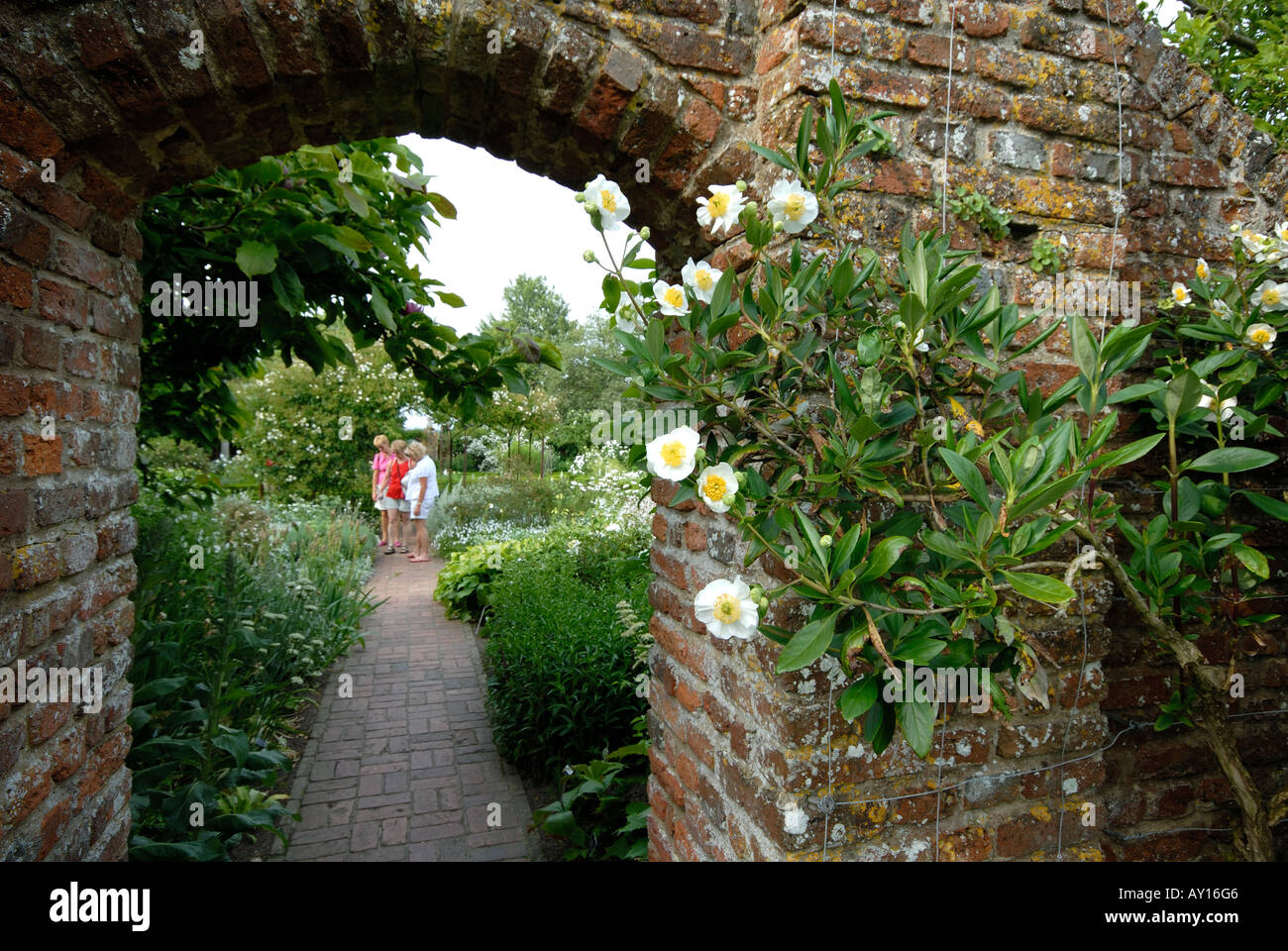 The White Garden at Sissinghurst in Kent Stock Photo Alamy