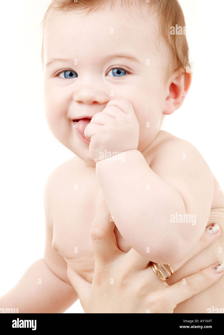 bright closeup portrait of adorable baby boy Stock Photo - Alamy