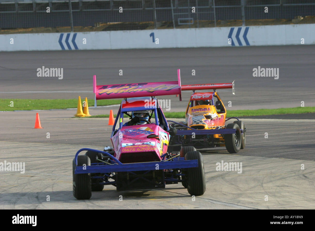 F1 Brisca Race Cars Stock Photo - Alamy