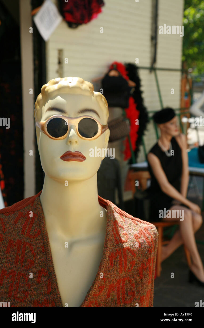 Cool dummies model clothes at a Greenwich market Stock Photo Alamy