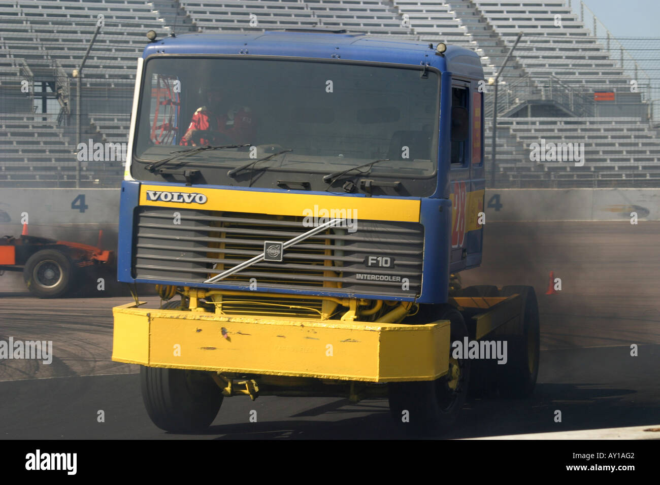 Big Rig Truck Racing Stock Photo Alamy