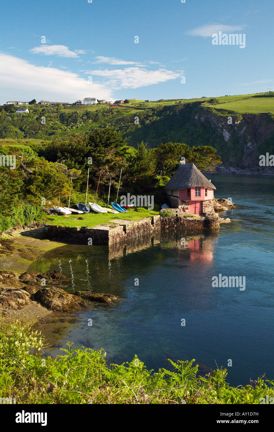 Boat house, Bantham, Devon Stock Photo Alamy
