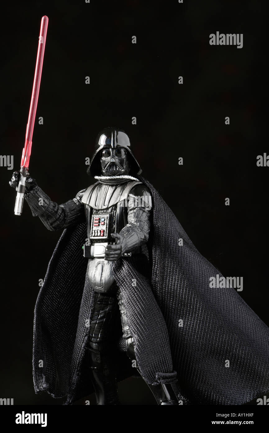 Darth Vader small toy Star Wars character Stock Photo