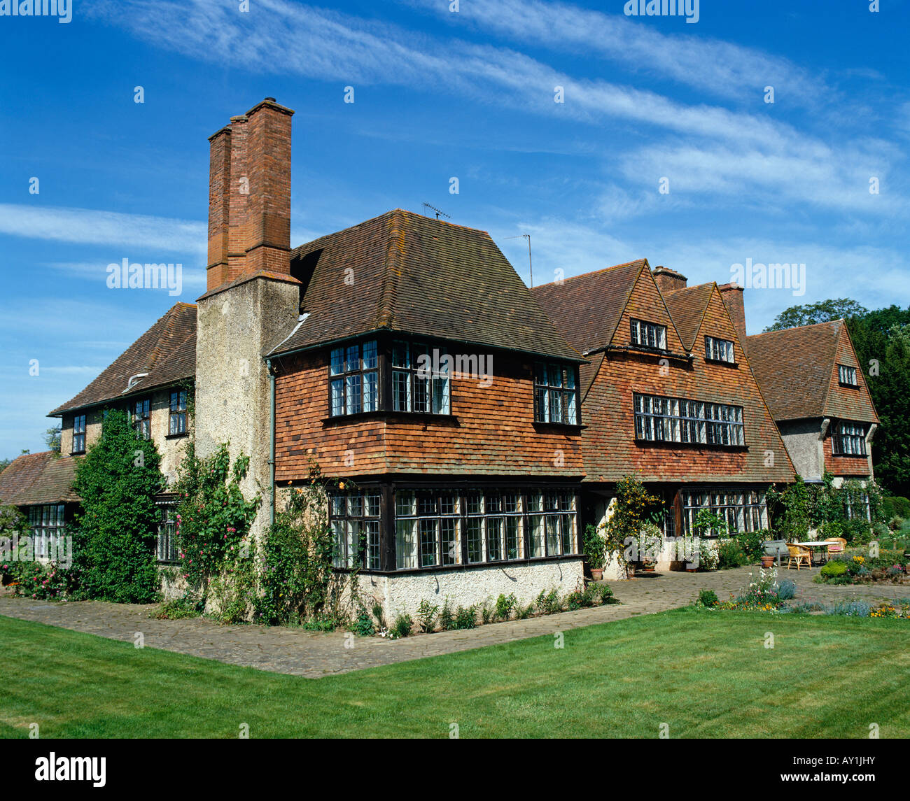 House Designed by Sir Edwin Lutyens Stock Photo