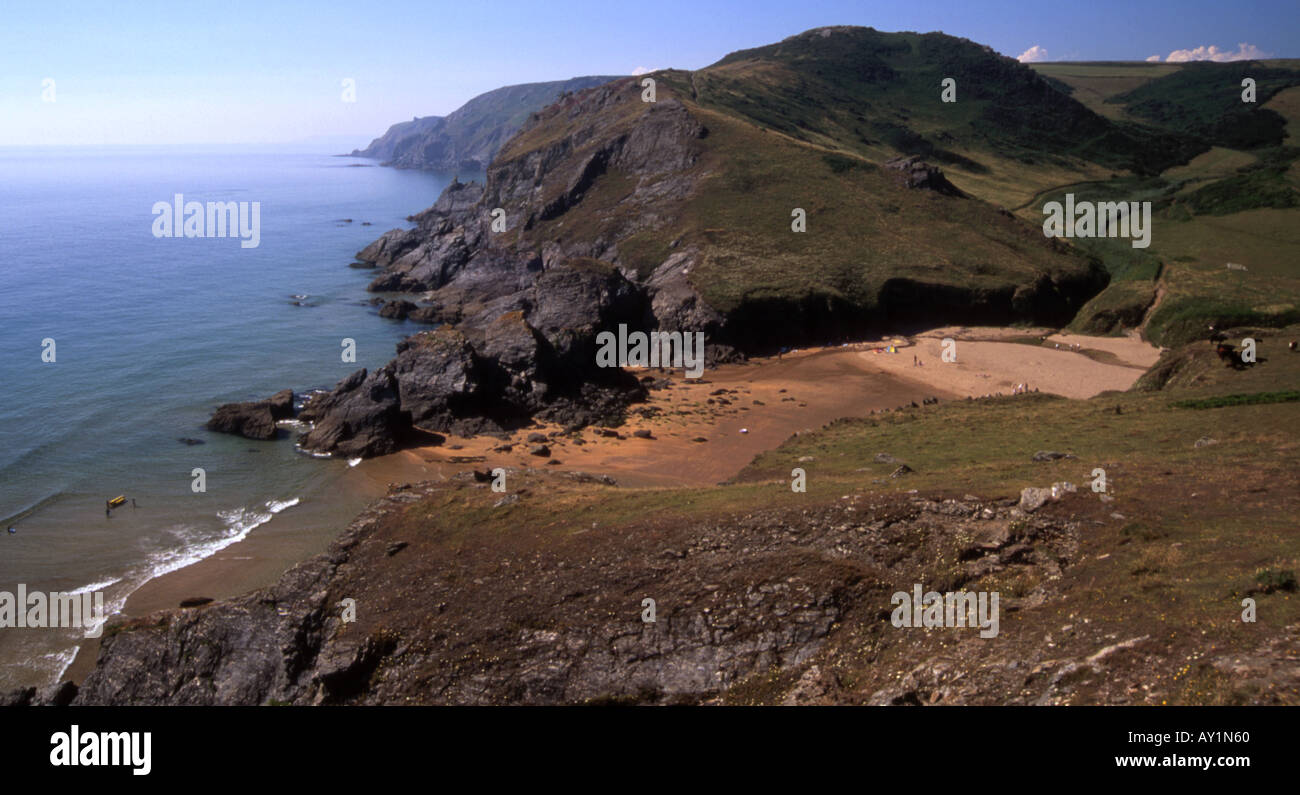 Soar Mill Cove, Cathole Cliff and Bolberry Down on the South Devon