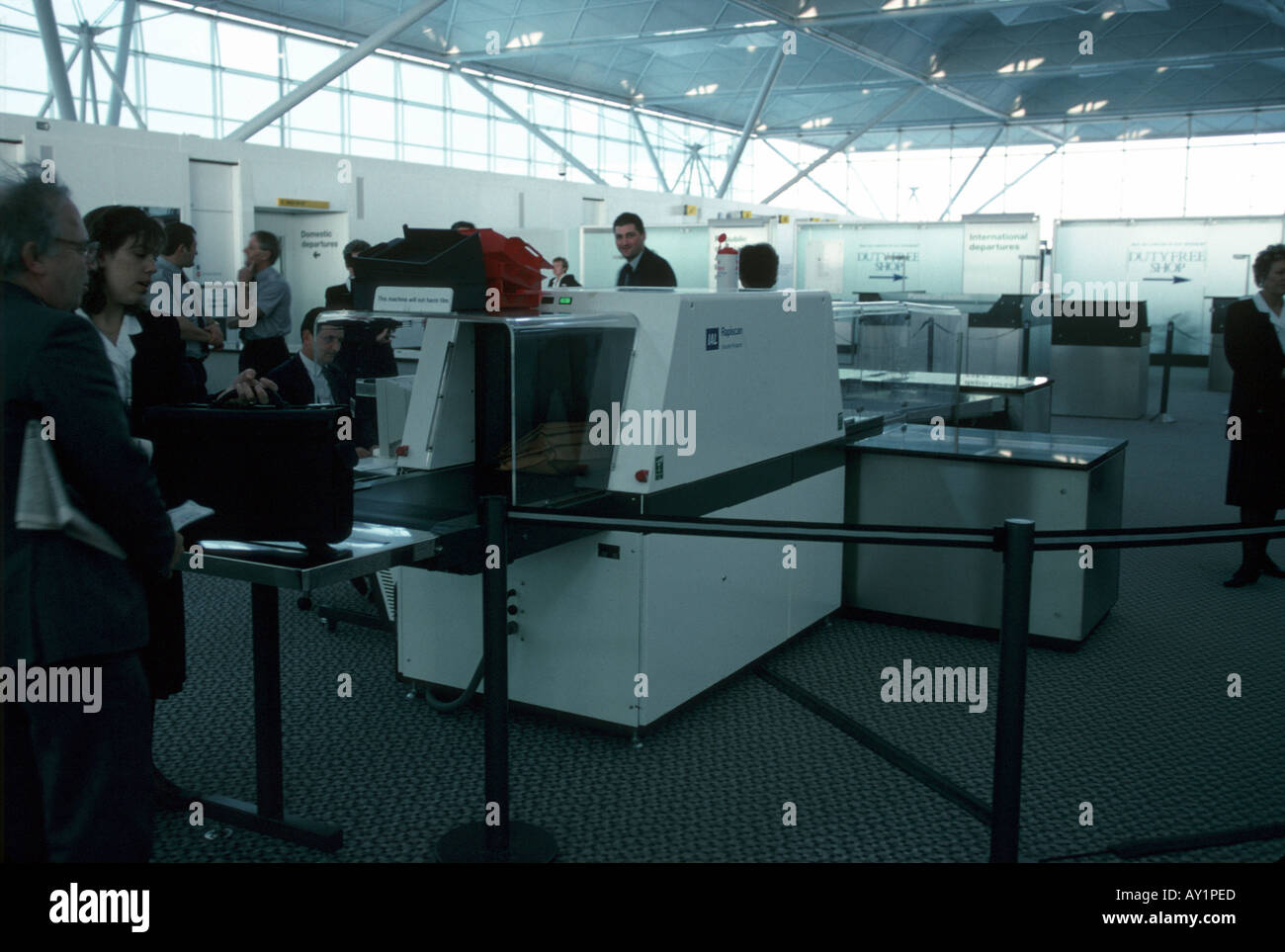 Security at airport Stock Photo