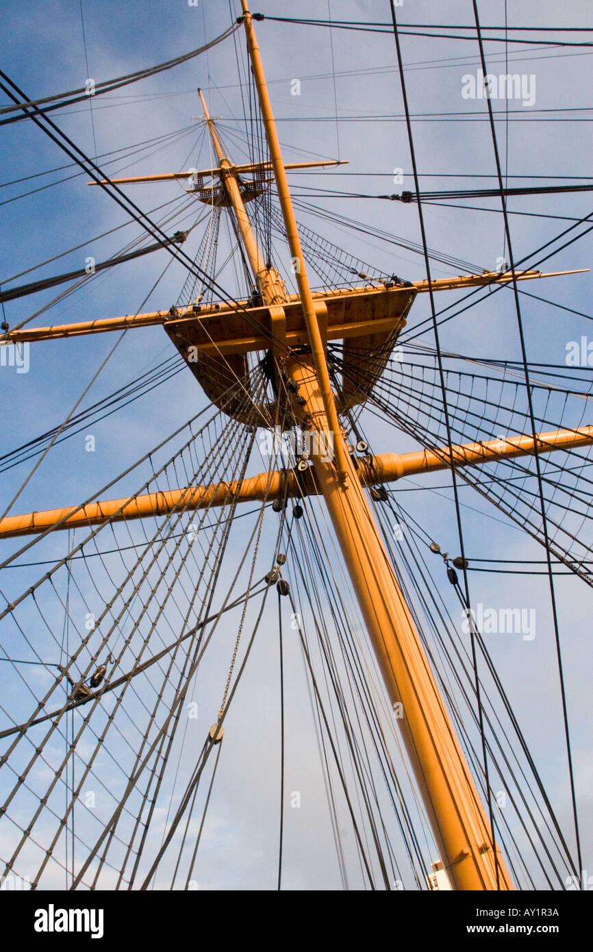 Rigging on masts hi-res stock photography and images - Alamy