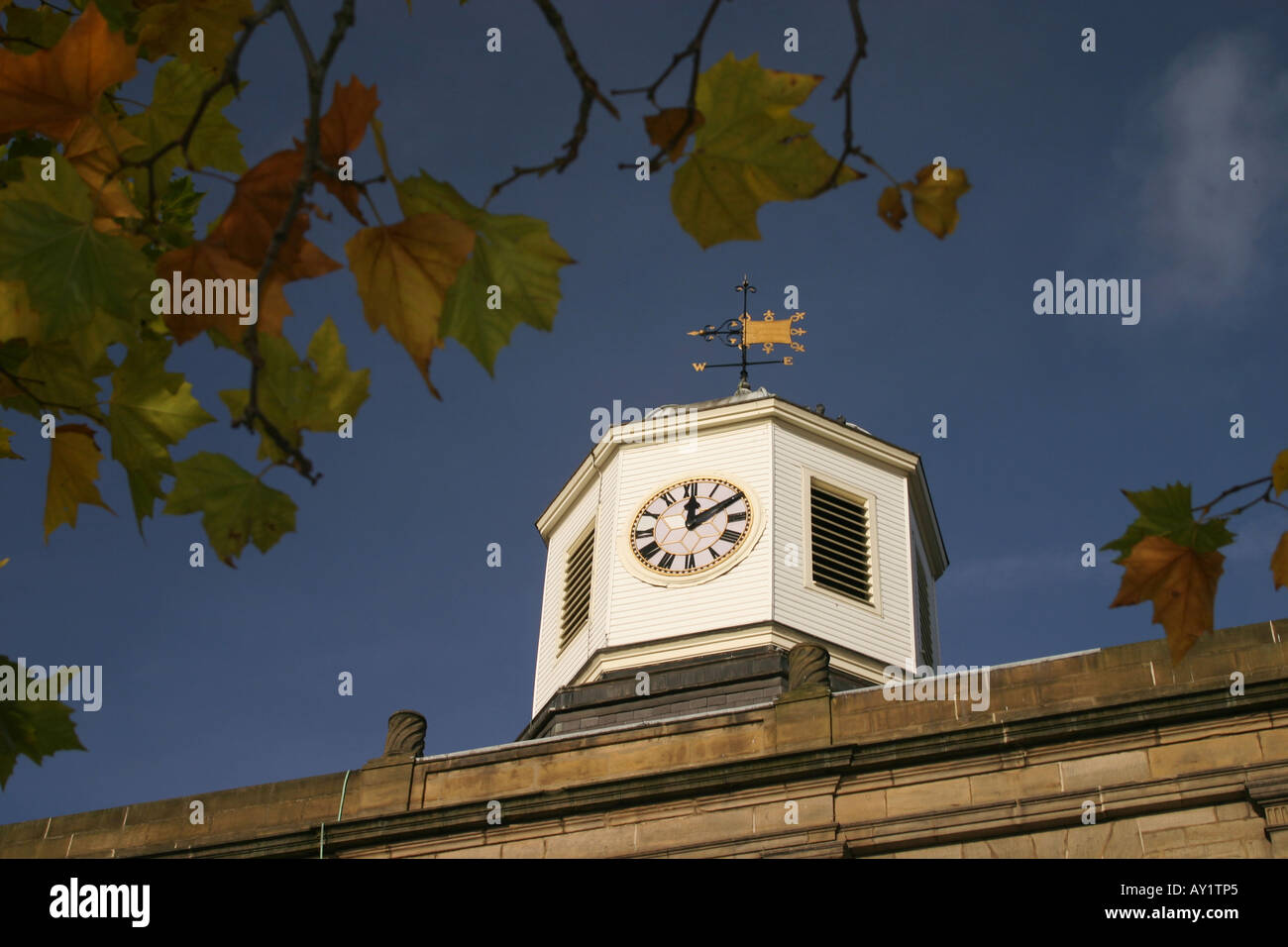 Clocktower aloft the Guildhall Building Sandgate Newcastle upon Tyne United Kingdom Stock Photo