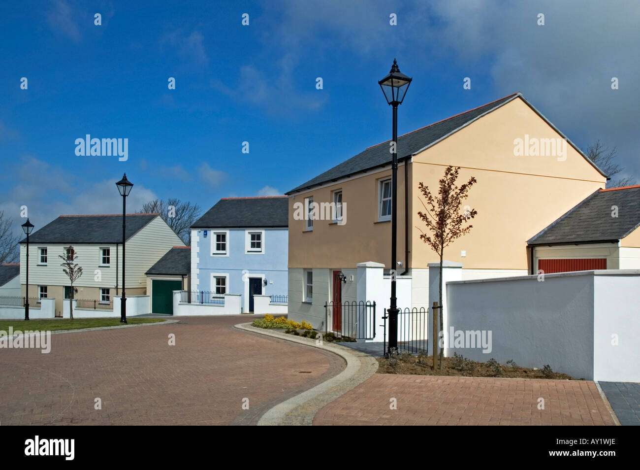 new affordable housing scheme near redruth in cornwall,england Stock Photo Alamy