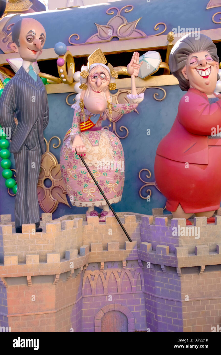 Las Fallas, Valencia's biggest festival Stock Photo