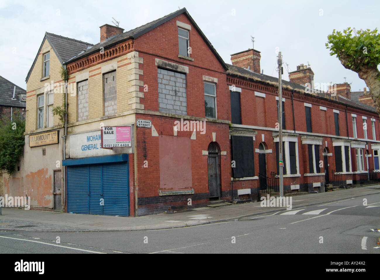 Deprived and decaying area of Granby Street off Princess Avenue