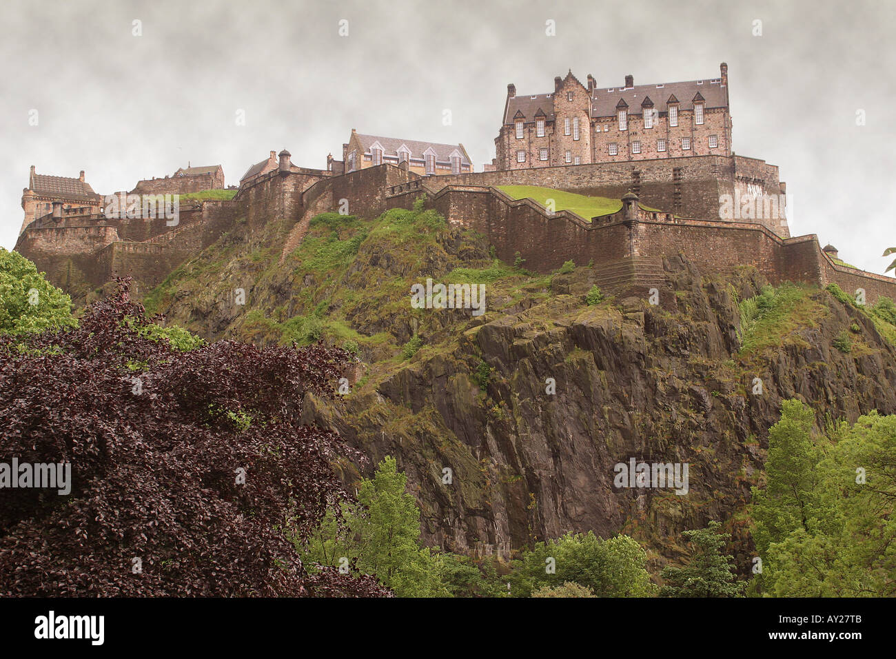 Edinburgh Castle Scotland Stock Photo