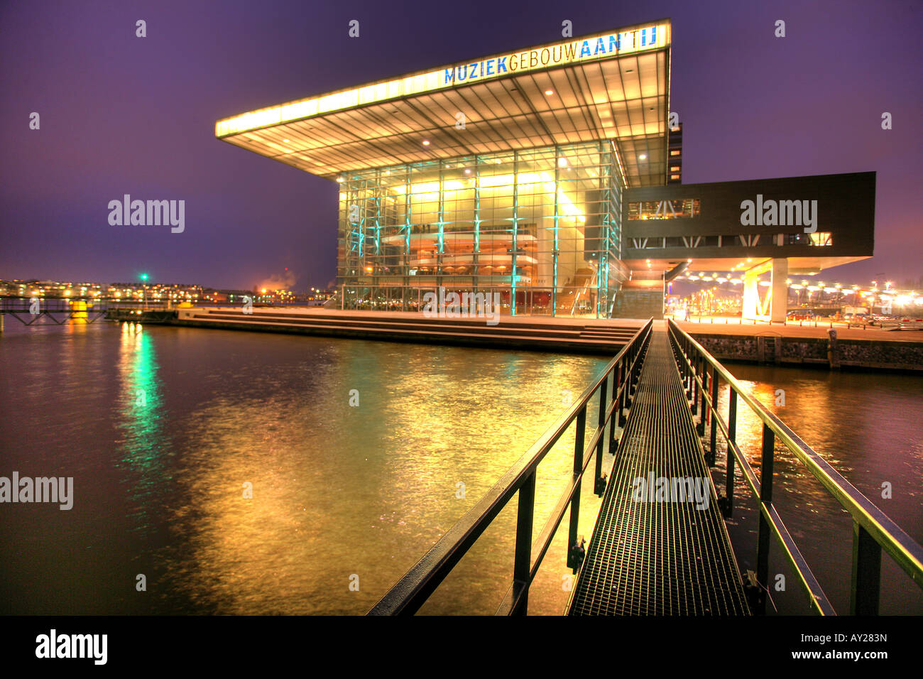 NLD The Netherlands Amsterdam Concerthall Muziekgebouw aan TJI Stock Photo