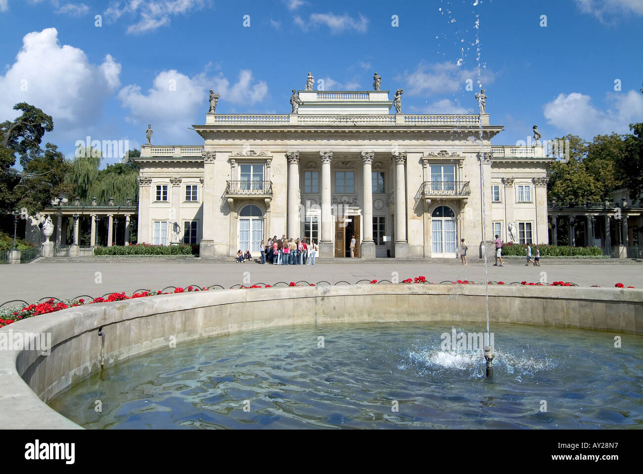 Warsaw The royal palace in Lazienki Stock Photo