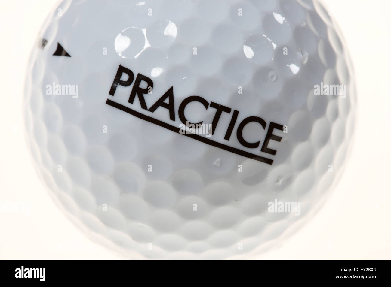 Golf ball Practice ball for training on a driving range Stock Photo Alamy