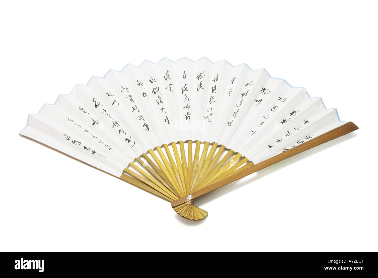 Fan with chinese calligraphy hi-res stock photography and images - Alamy