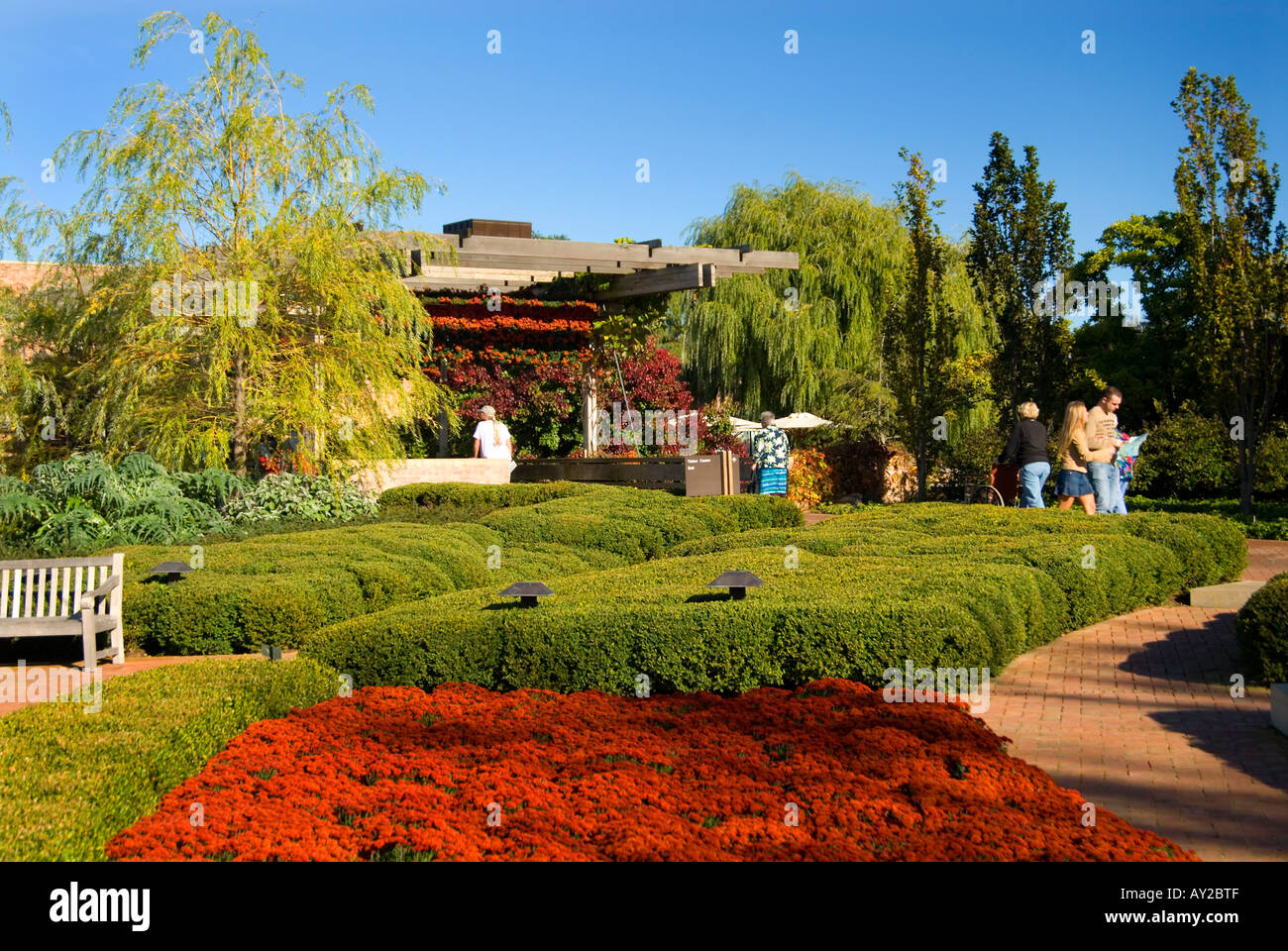 Chicago botanic gardens stock photo alamy