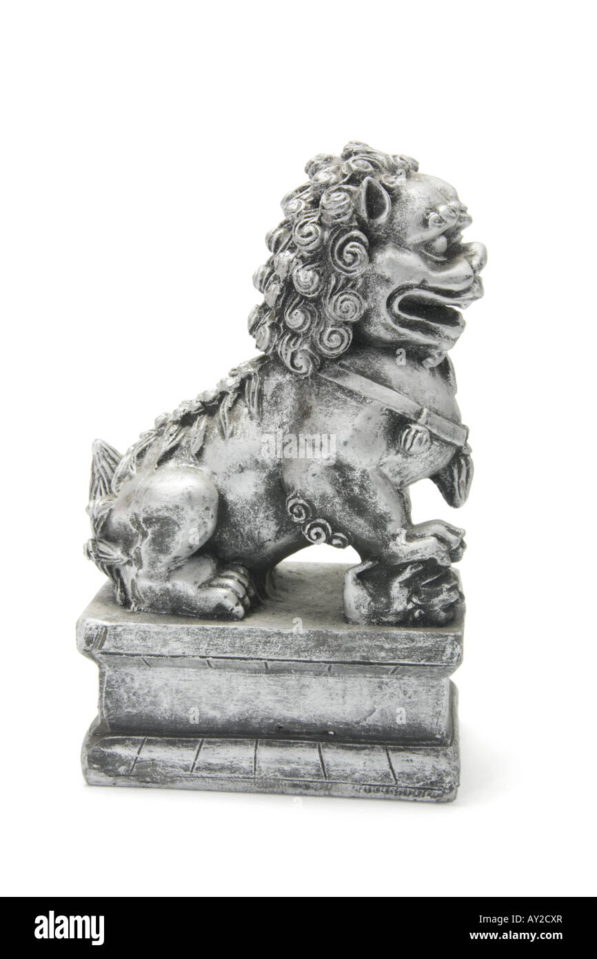 Chinese Lion Statue Stock Photo Alamy