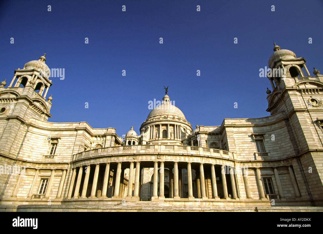 India West Bengal Calcutta Victoria Memorial south front Stock Photo